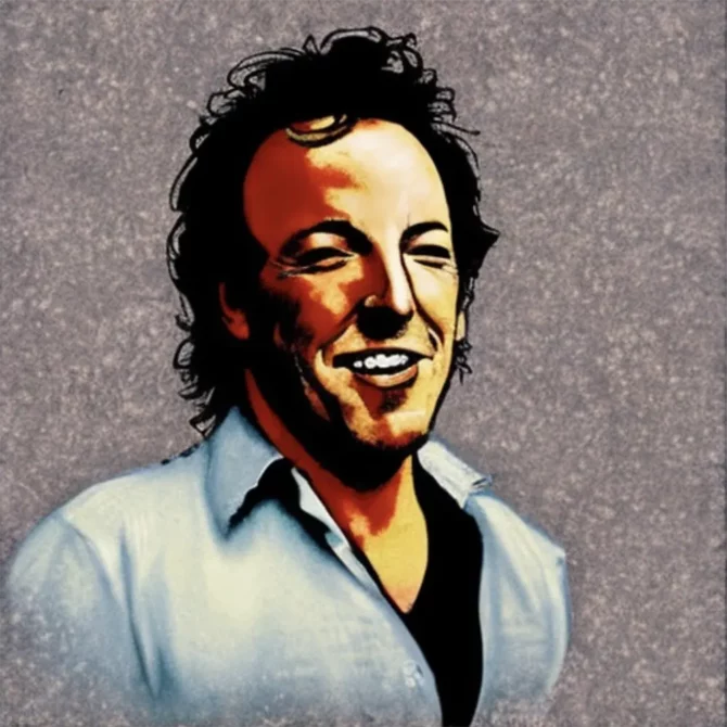 Bruce-Springsteen in the style of Raphael     6